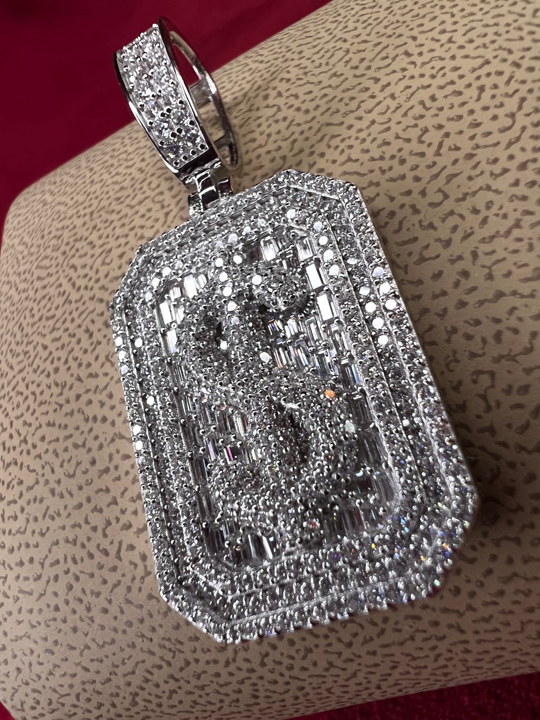 Colgante signo dólar Iced Out