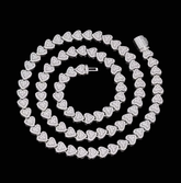 Tennis Corazon moissanita 8mm