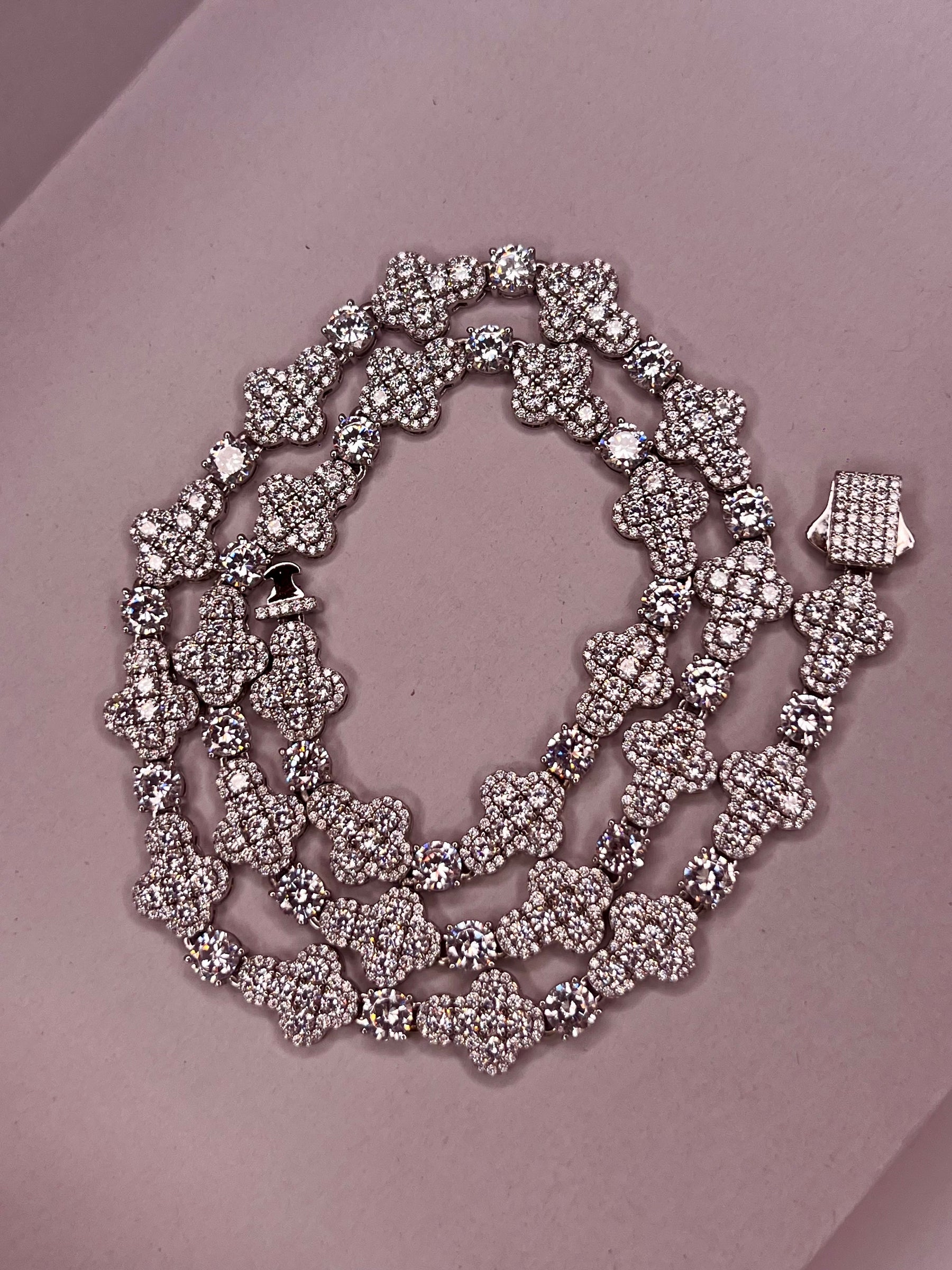 Tennis cross con piedras redondas 10mm