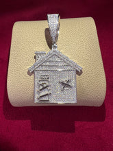 Colgante Trap house moissanita plata S925