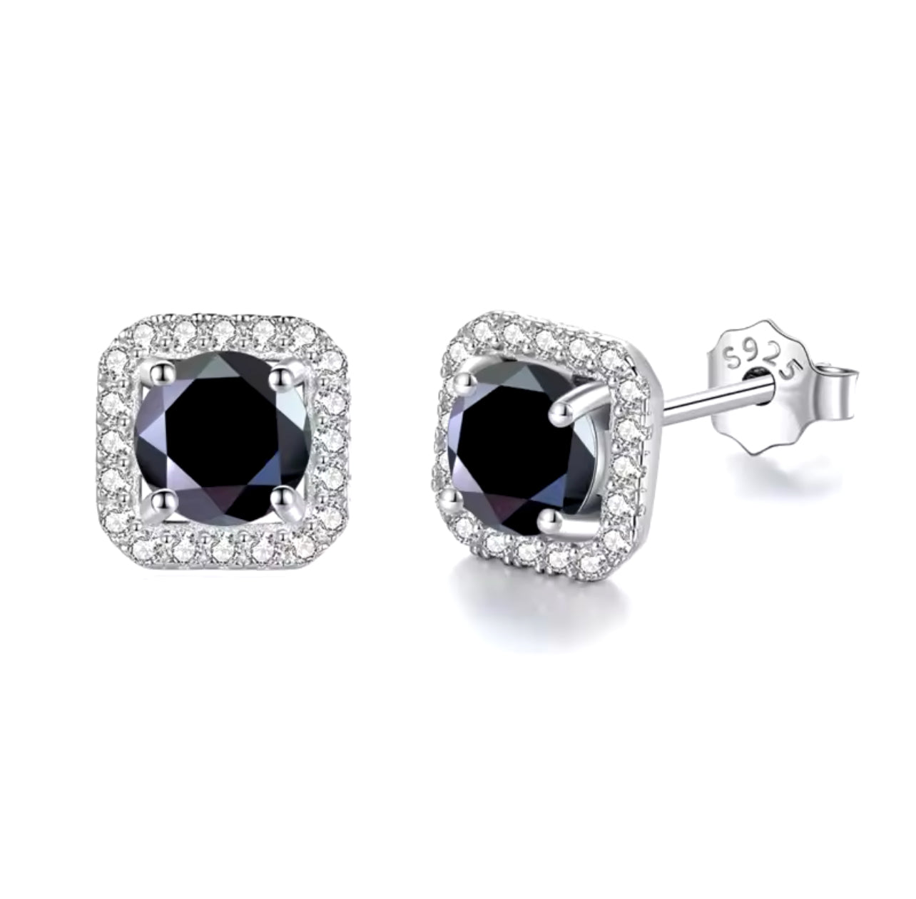 Aros de moissanita Vvs con piedra de color