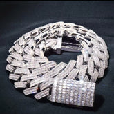 Cubana baguette plateada