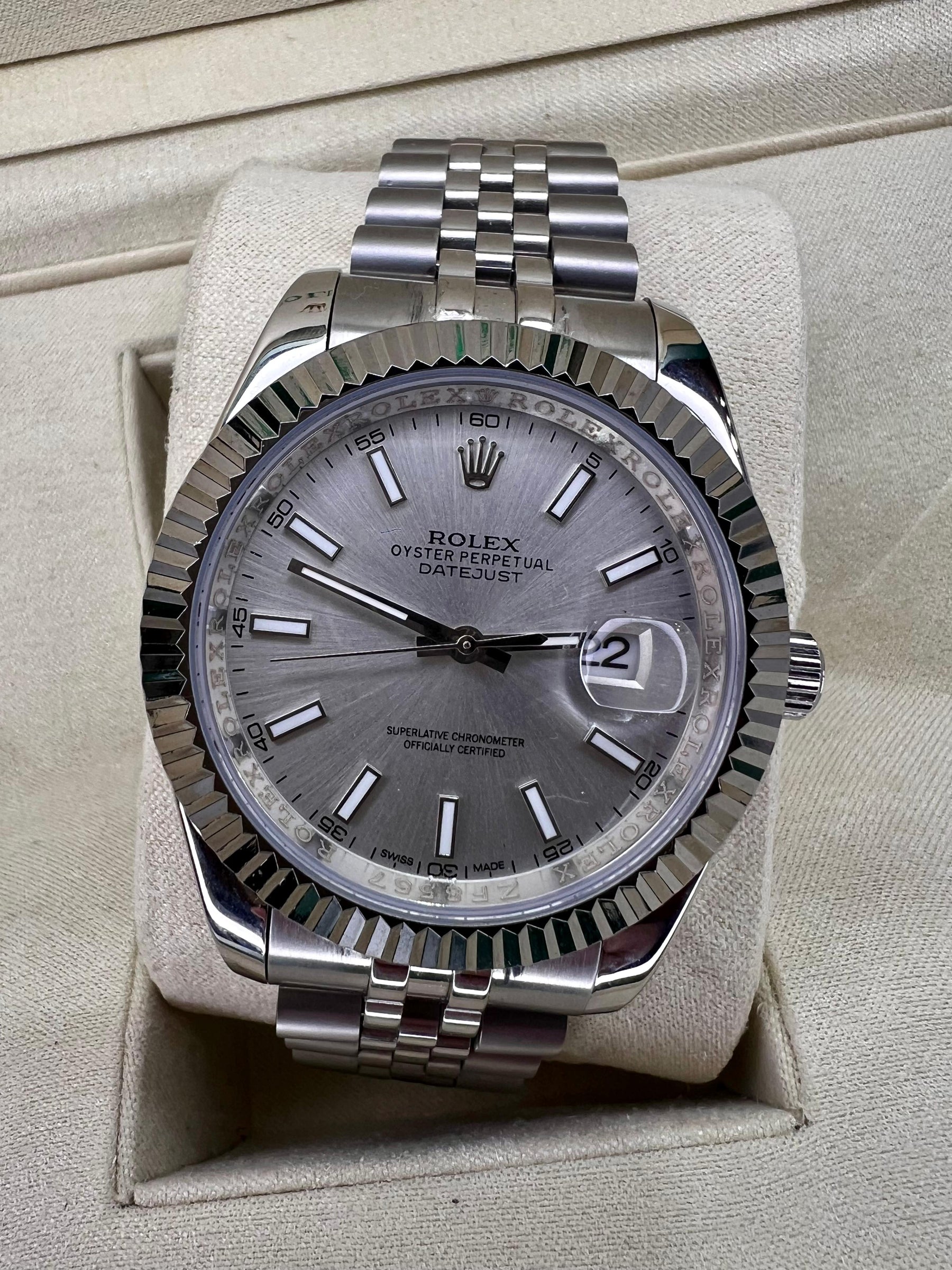 Reloj R. Datejust Plateado