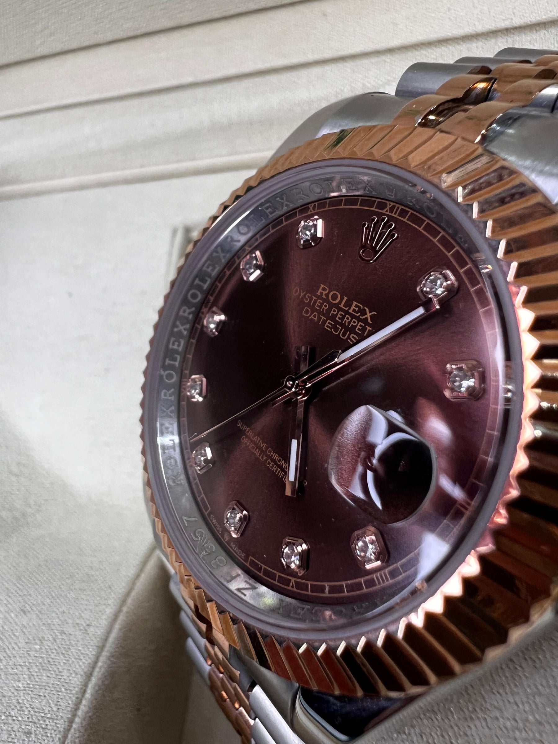 Reloj R. Datejust café
