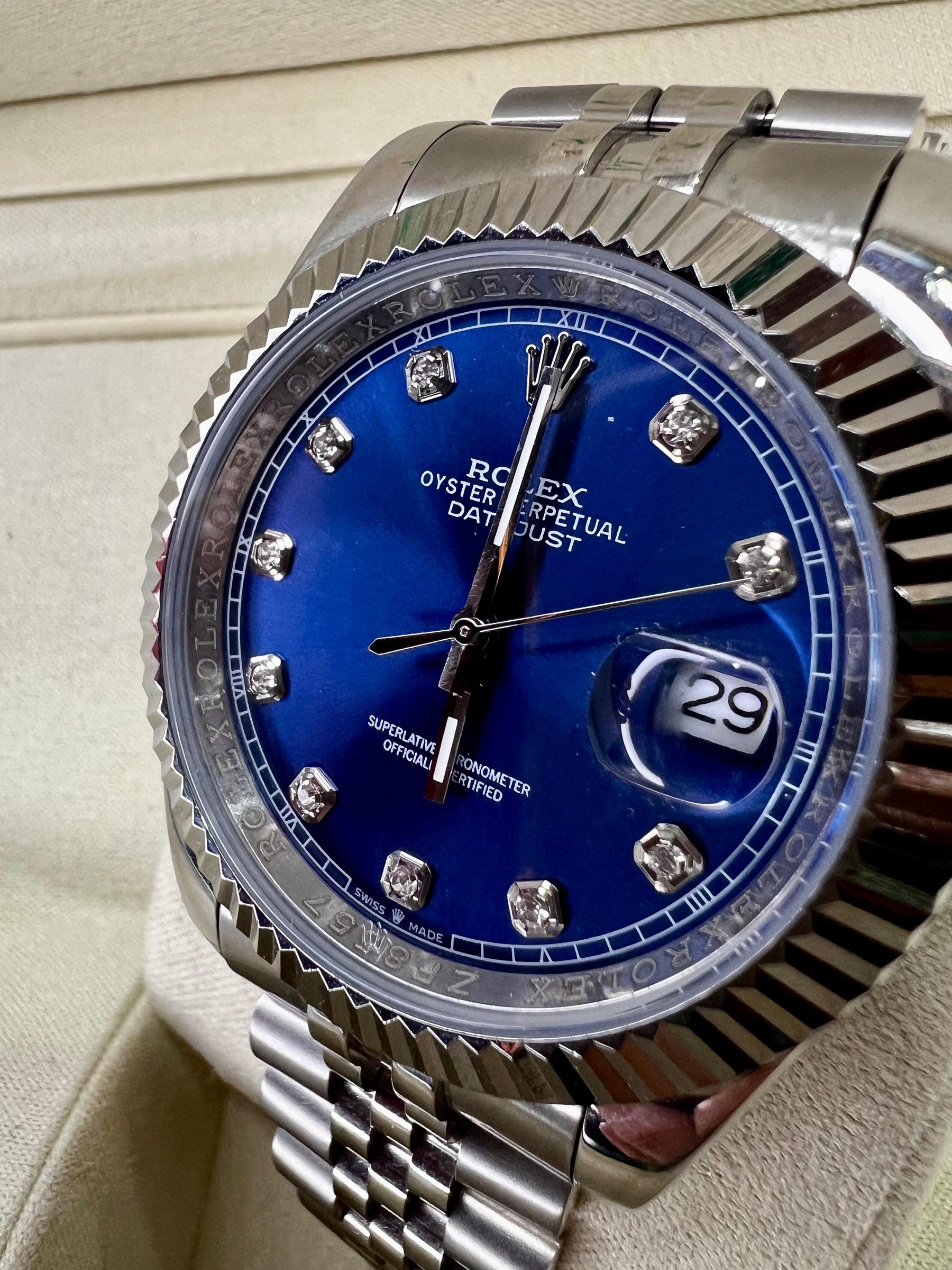 Datejust con cristal