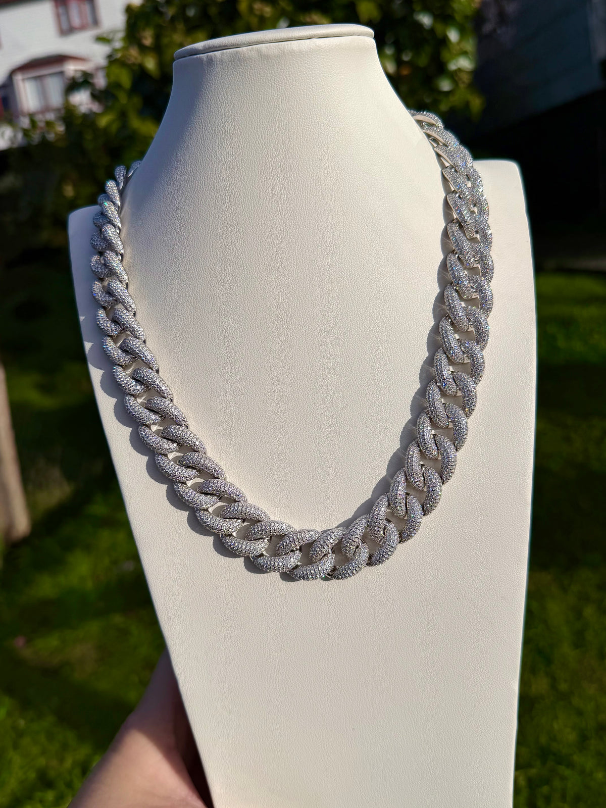 Cubana plata italiana moissanita