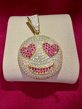 Colgante emoji Out Ice amarillo