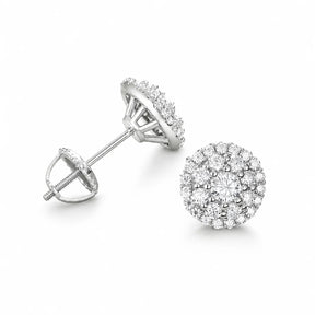 Aros Royal Halo – Plata S925 & Moissanita VVS
