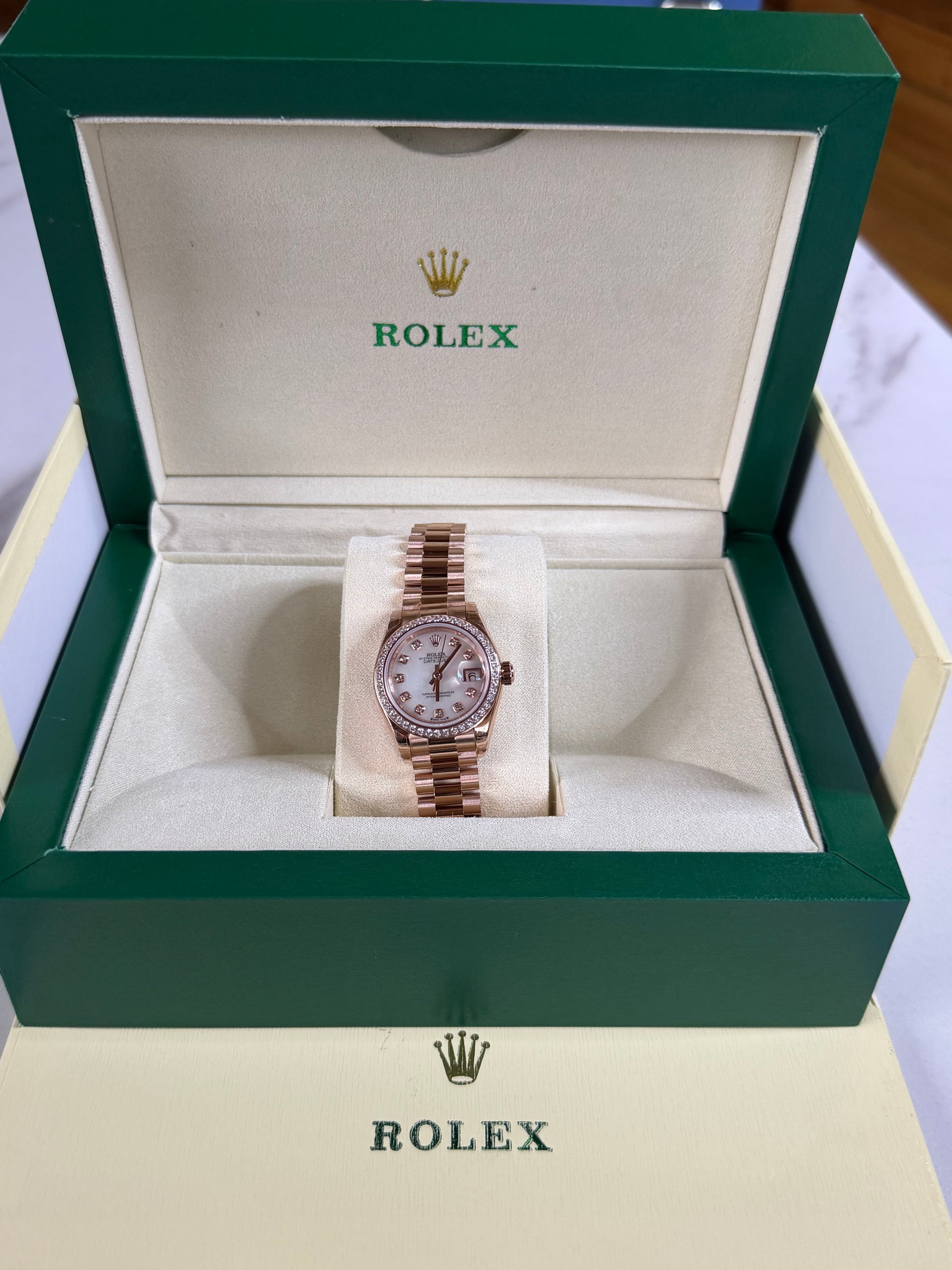 Datejust Lady Everose – Esfera Nácar