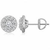 Aros Royal Halo – Plata S925 & Moissanita VVS