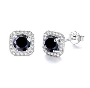 Aros de moissanita Vvs con piedra de color