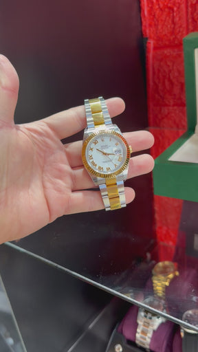 Datejust Bicolor – Esfera Blanca con Índices Romanos