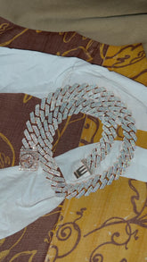 Cubana prong 14k diamantes